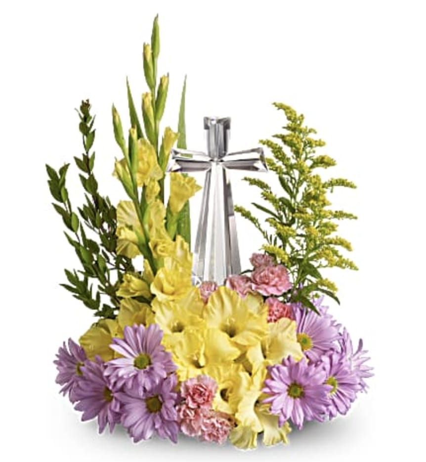 Teleflora's Crystal Cross Bouquet