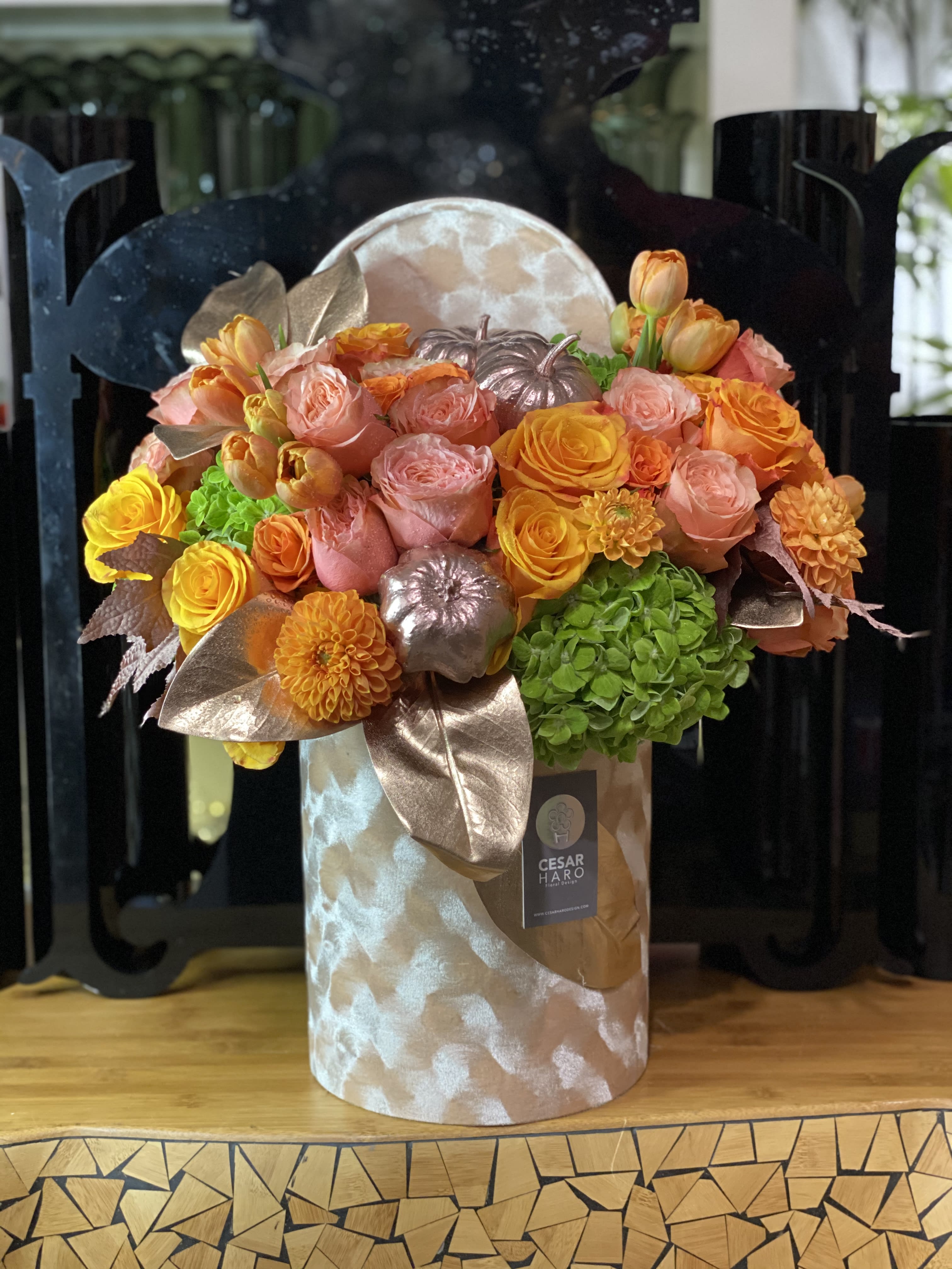 Autumn Flowers In A Box By Cesar Haro Floral Design Autumn Flowers In A Box By Cesar Haro Floral Design