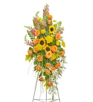 Sunflower Spray Sunflower Spray - Beautiful spray of sunflowers and other orange and yellow tones.