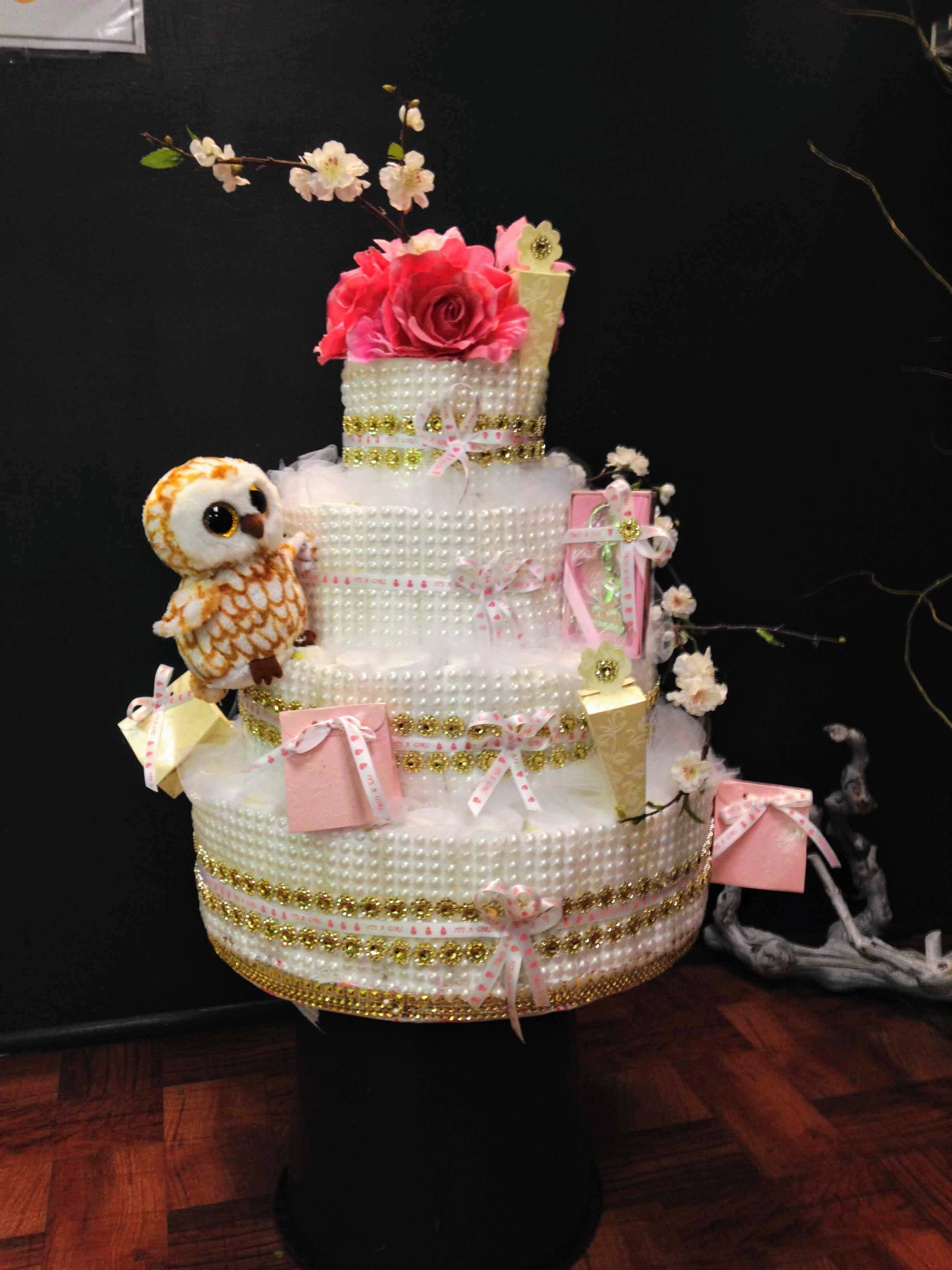 Flower diaper cake cheap