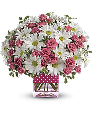 Mom 2 - Pretty in Pink fresh as a daisy #spring #sweetheart  #Valentine'sDay #Romance #love #roses #valentinesday  #Samedaydelivery