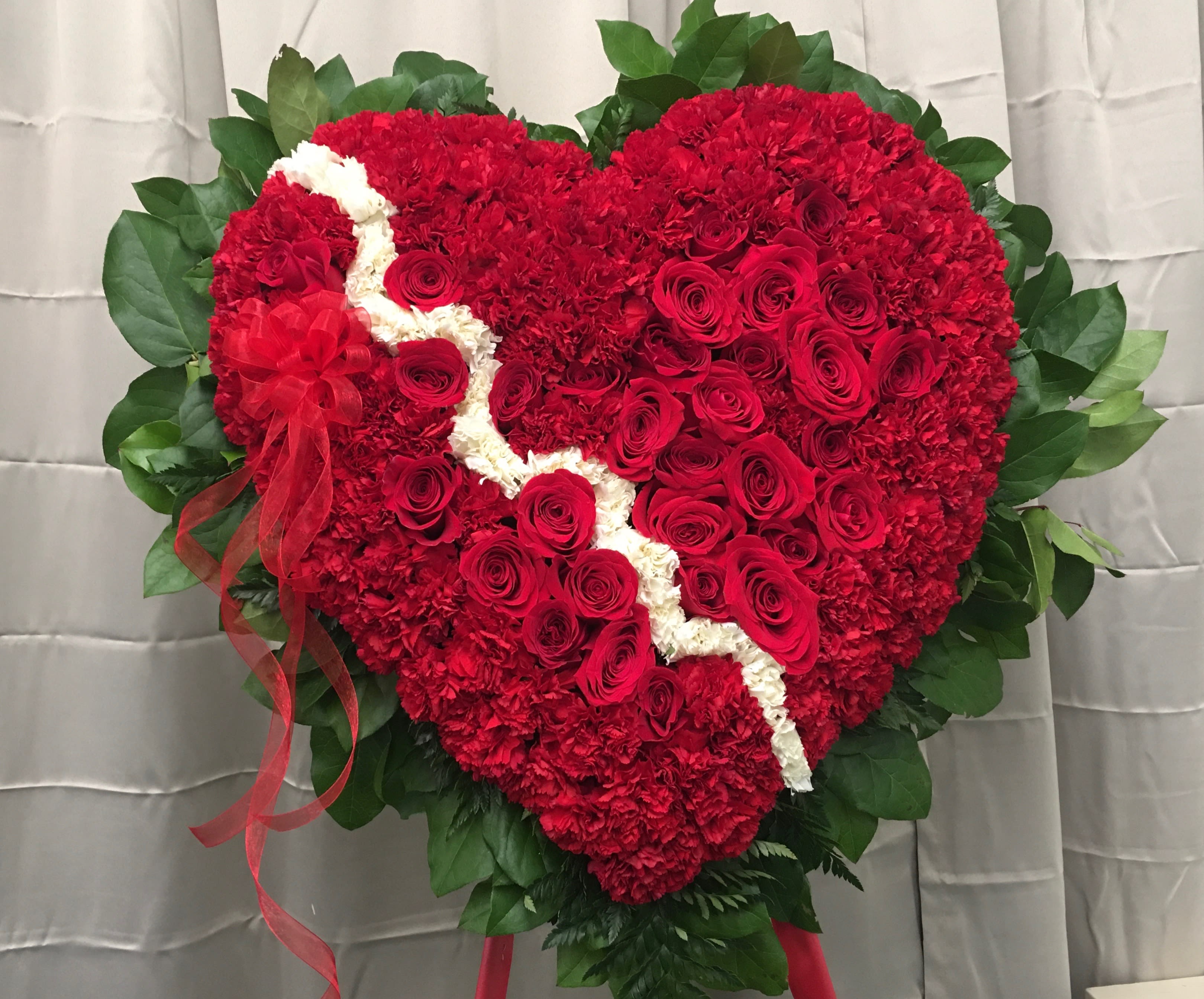 Broken Heart in Bergenfield, NJ | Broderick’s Flowers
