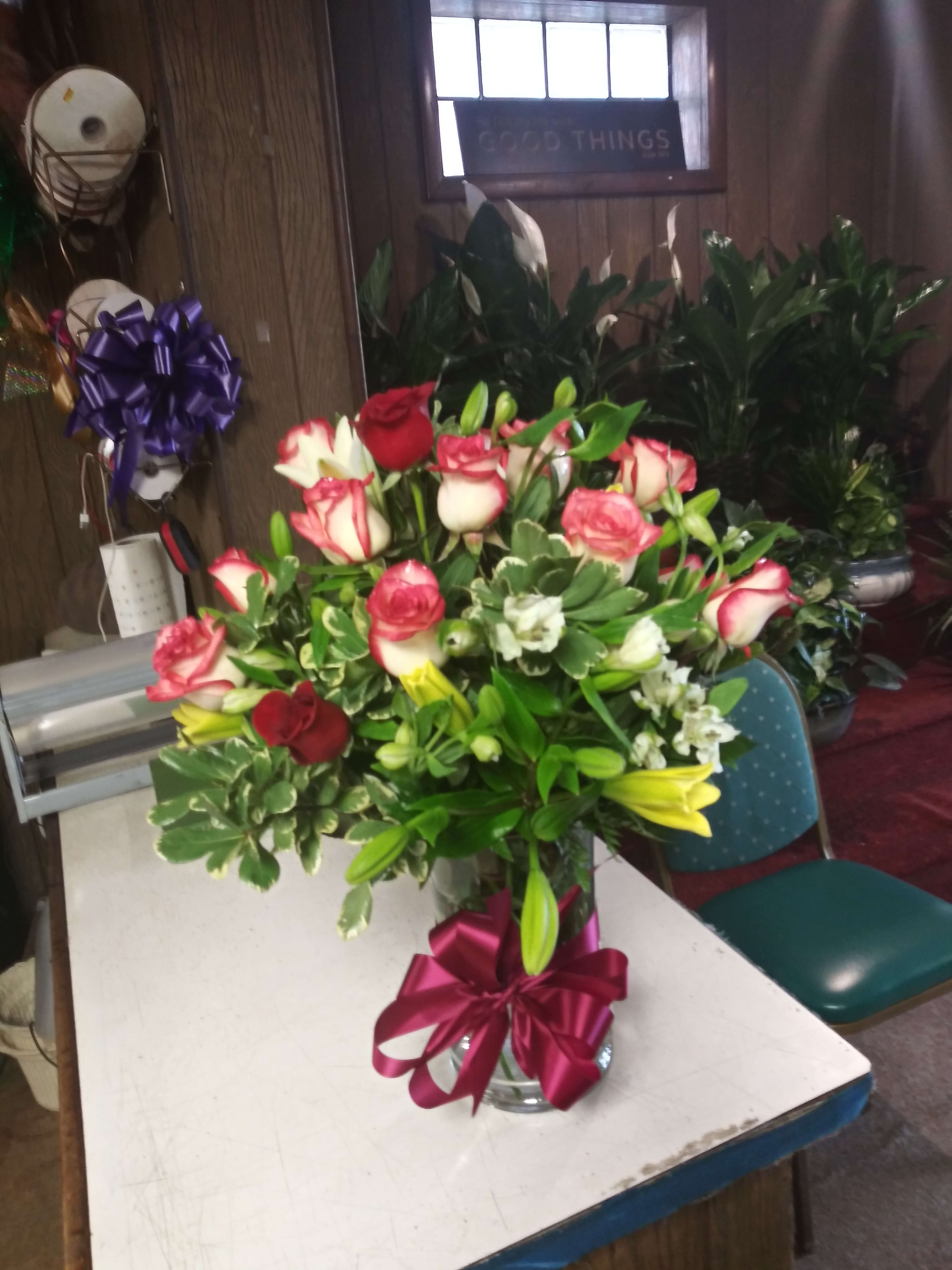 Beautiful You. - Roses, Snap Dragons, Barbara and Daisies.