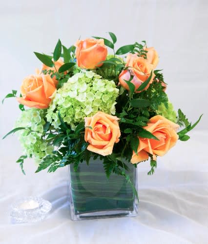 Mini Hydrangea Rose Combo In Jersey City Nj Joseph S Florist Jersey City