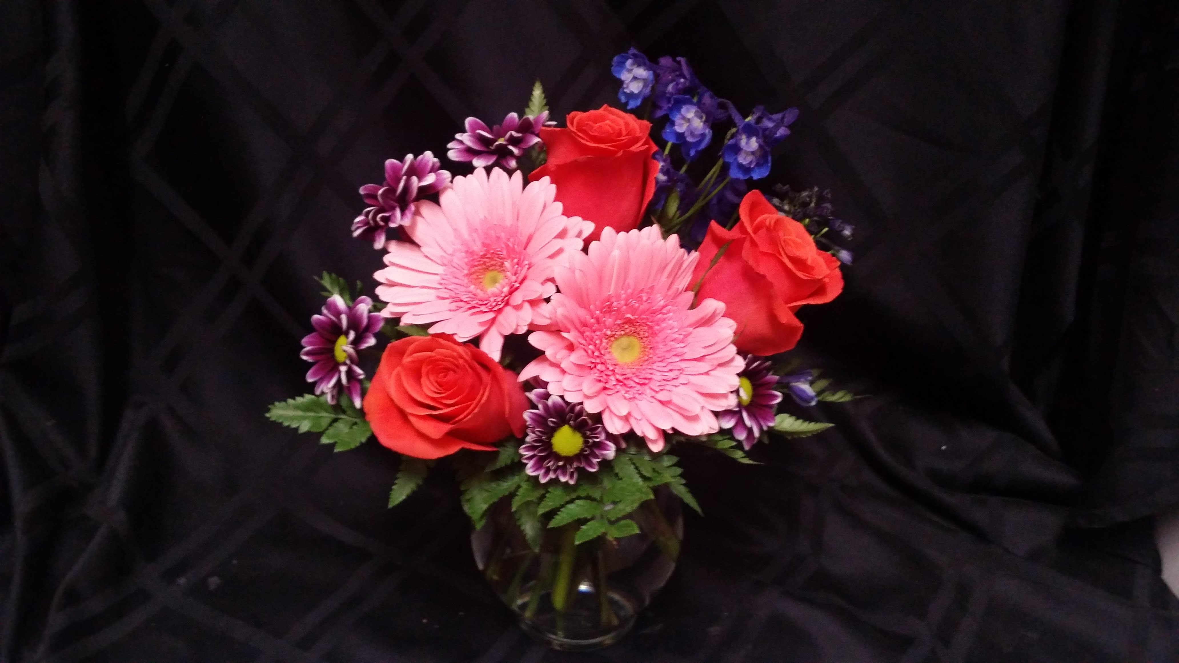 Rose and Gerber Bubble Bowl in Scottsdale, AZ | The Flower ...