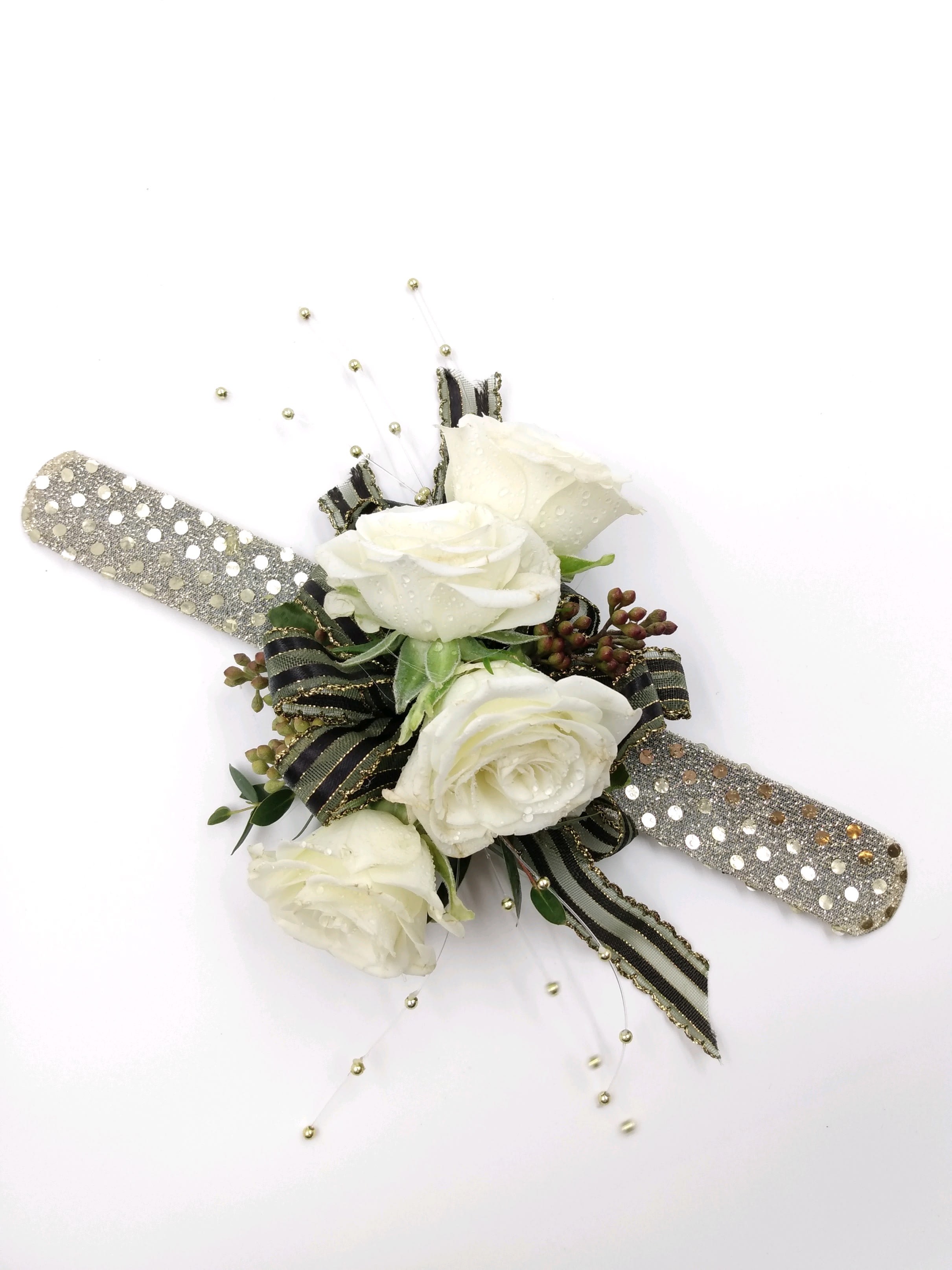 Golden Cream Wrist Corsage in Mount Juliet, TN Moss Flower Shop, LLC