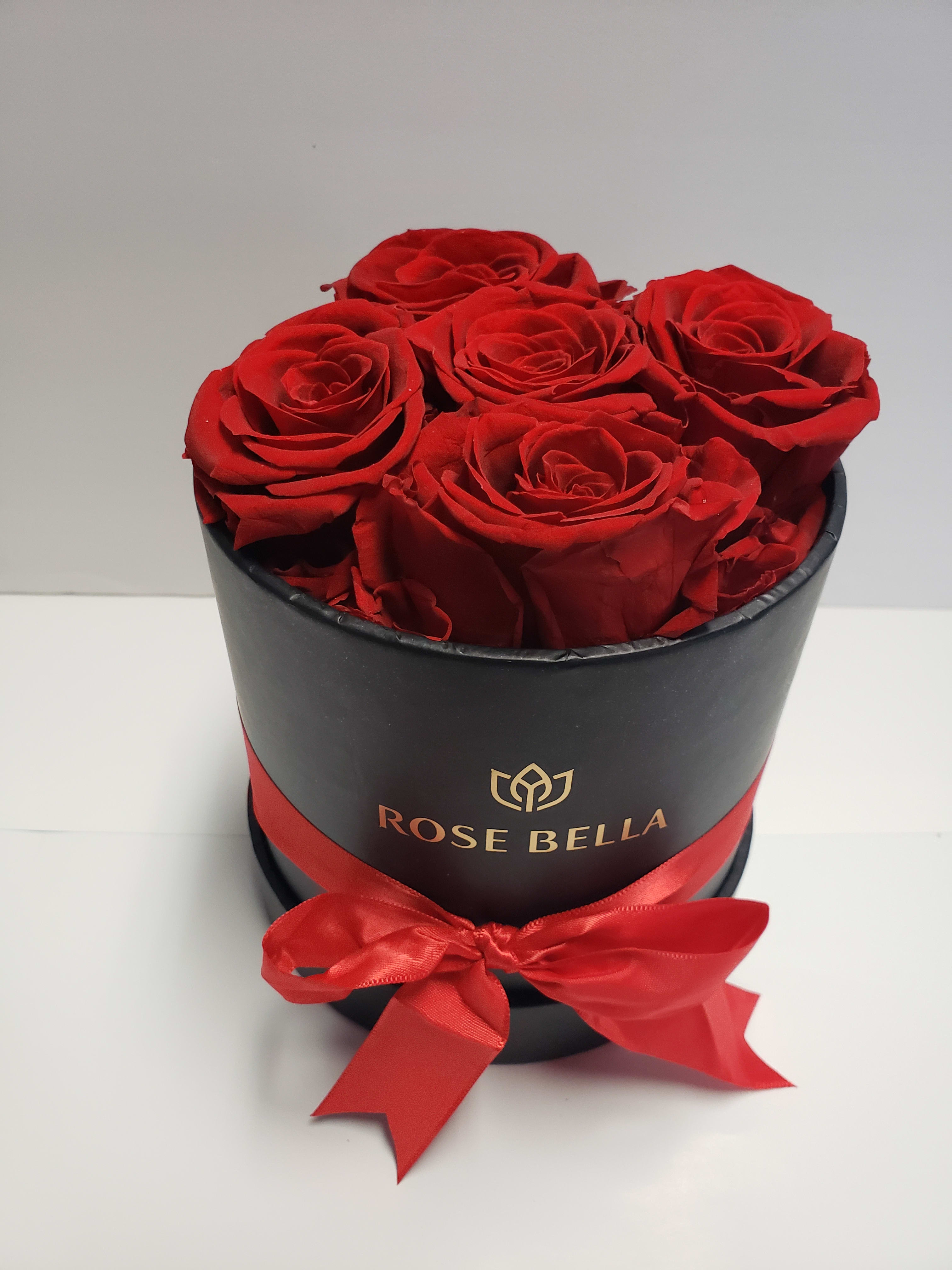 Rose Bella 5 Rose Preserved Rose Box In Downey Ca Downey Chapel Florist Rose bella vita+ has the following description: rose bella 5 rose preserved rose box in downey ca downey chapel florist