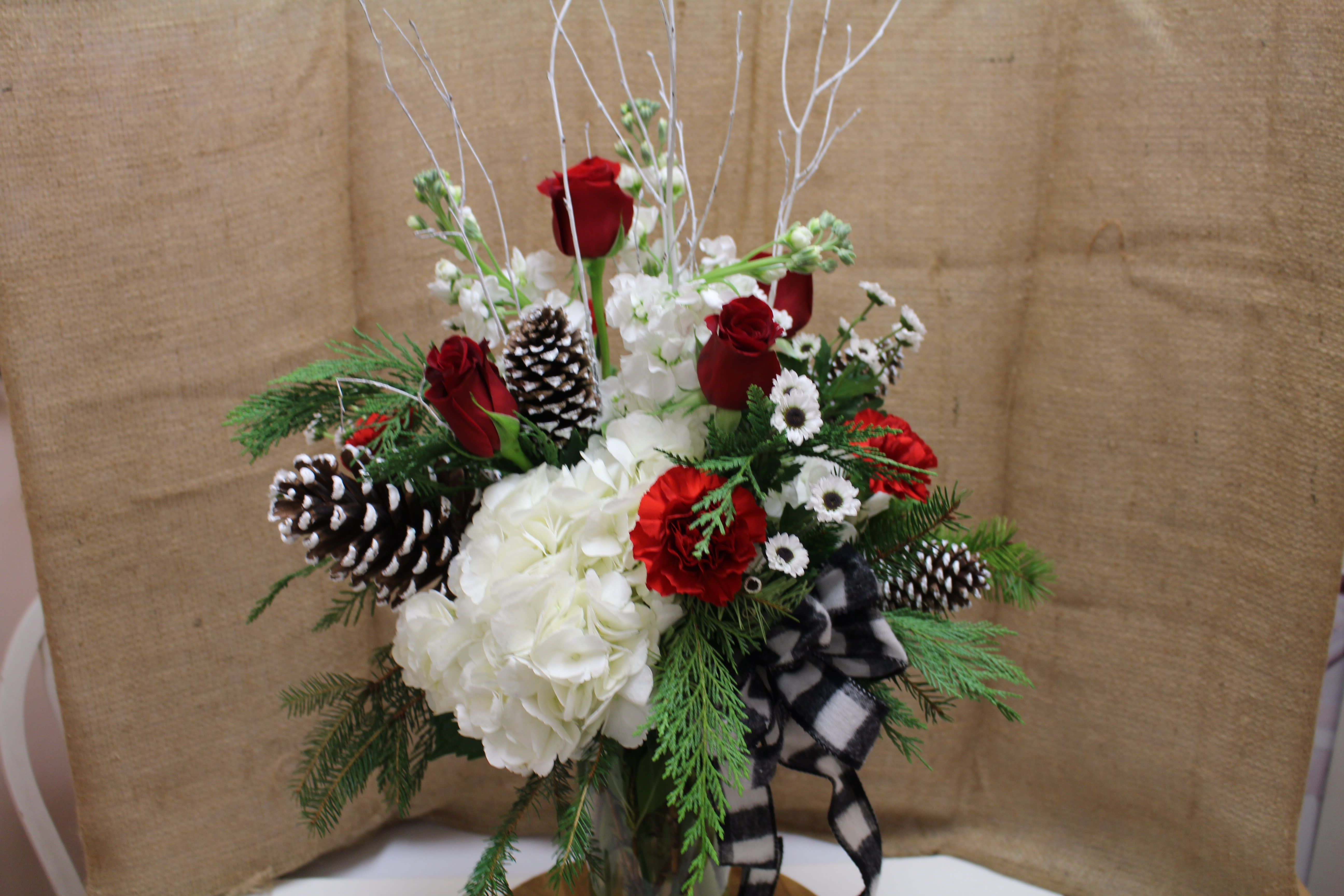 seasonal vase in Stoneham, MA Evergreen Florist Inc.