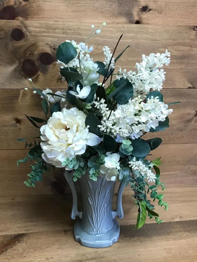 Ivory Silk Arrangement in Beaver Falls, PA The Mayflower Florist