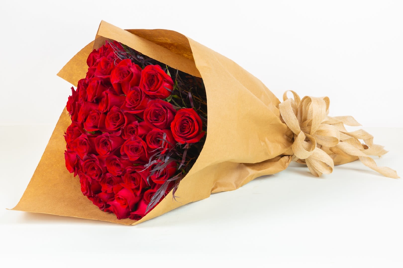 52 Roses Brown Paper Bouquet