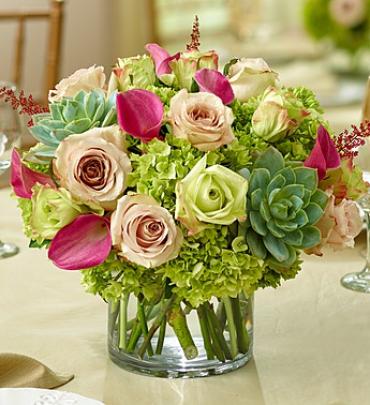 Vineyard Wedding Centerpiece In Hollywood Fl The Flower Choice