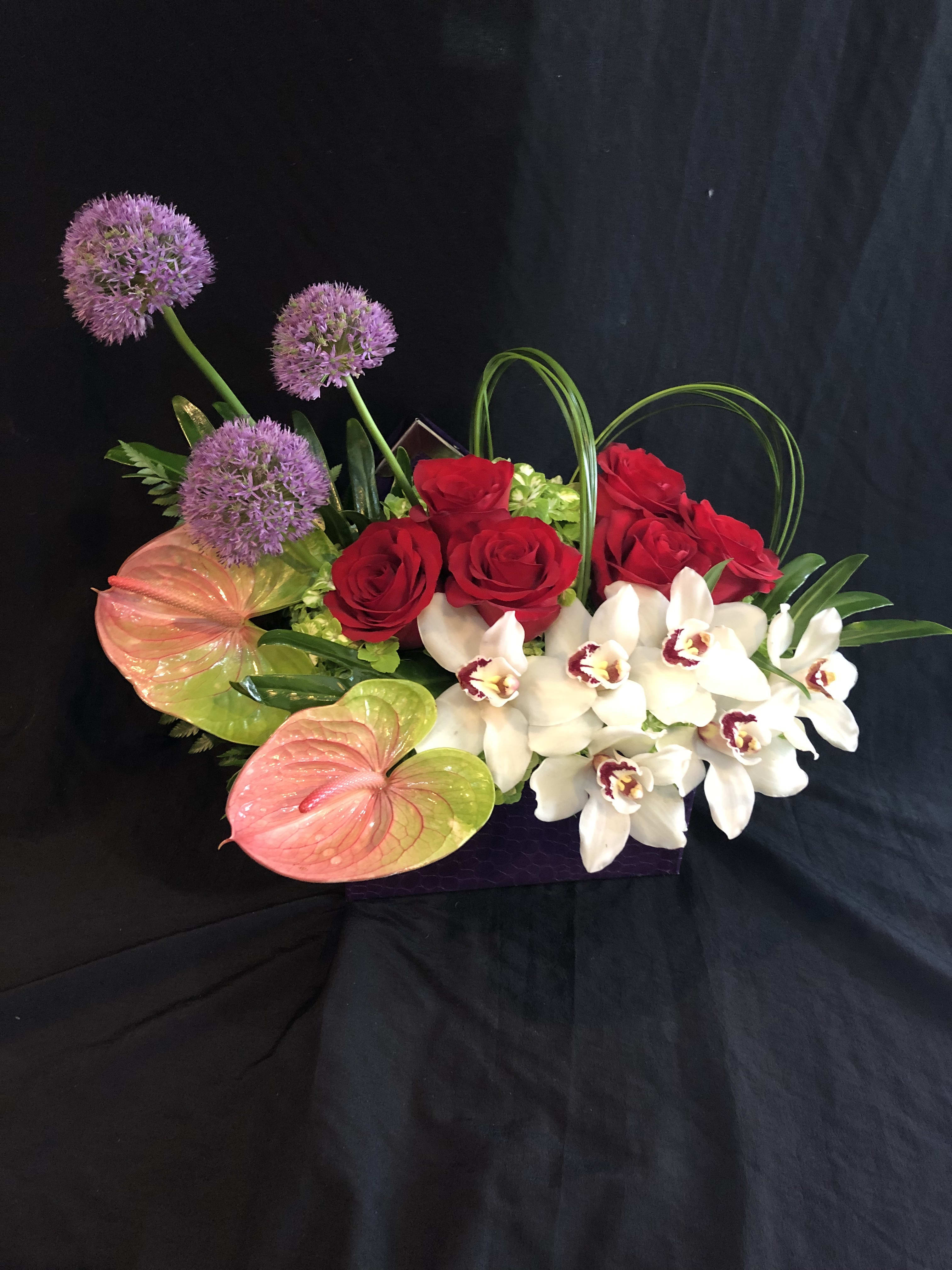 Allium Orchids Roses In Brooklyn Ny A Flowers