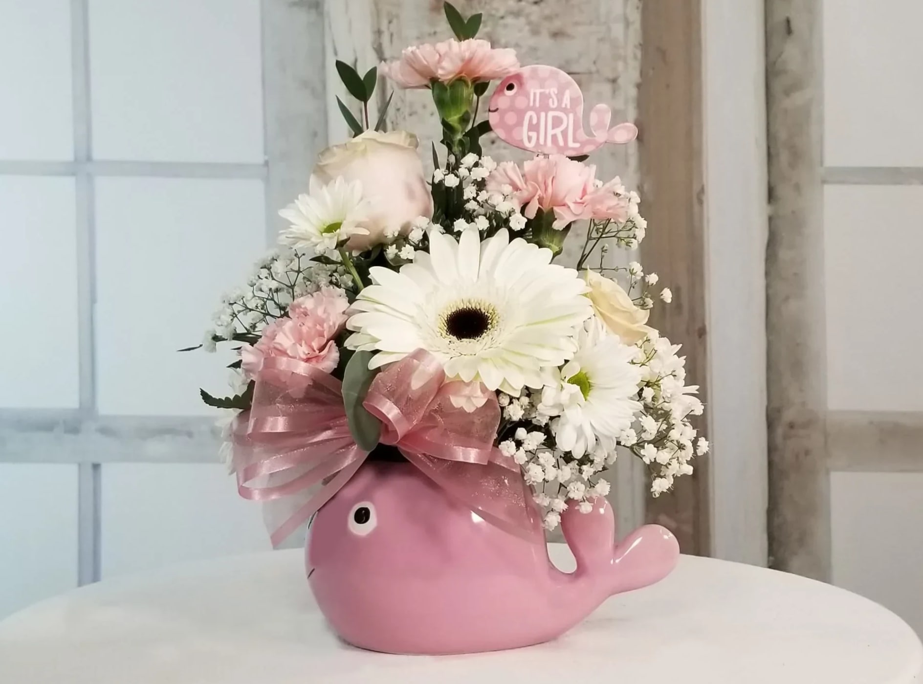 Whalecome Baby Pink Whale In Odessa Tx Arlene S Flowers And Gifts