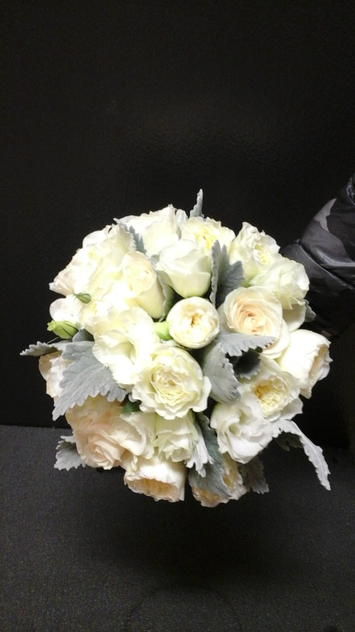 Bridal Bouquet 2 Bridal Bouquet 2 - This bridal bouquet make with cream and white roses and dusty miller