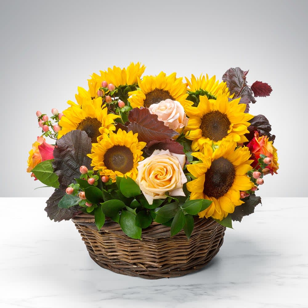 Bloom Basket by BloomNation™ - We all love picnic baskets. What about flower baskets? Instead of being filled with nourishing food, this Bloom Basket nourishes the soul! Nourish your soul, or the soul of a loved one, with a few servings of autumn wonderment with this Bloom Basket. You will not regret it.