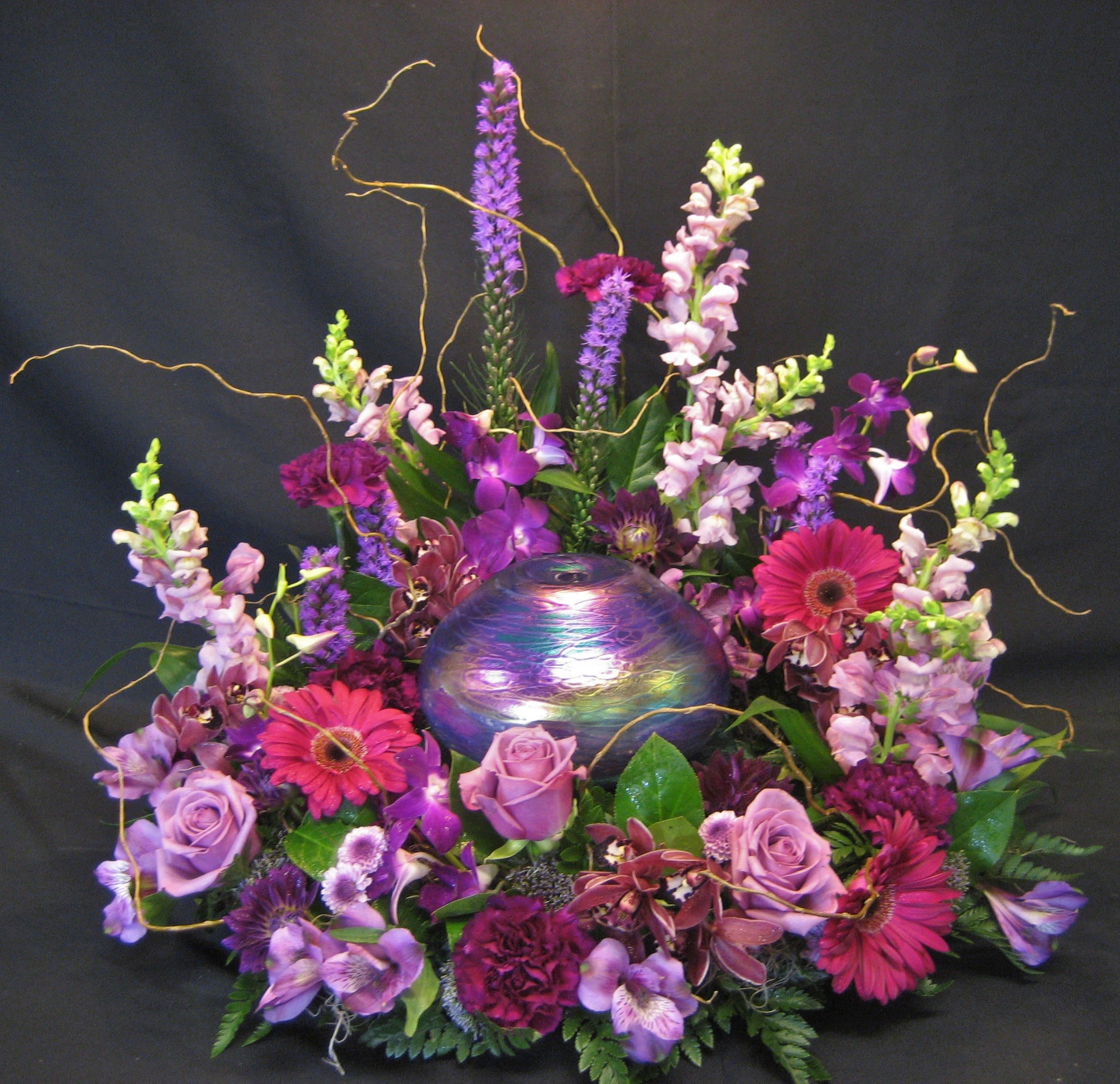 Pink & Purple Urn Wreath U7 in North Wales, PA The Rhoads Garden