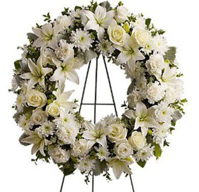 serenity White - All white wreath