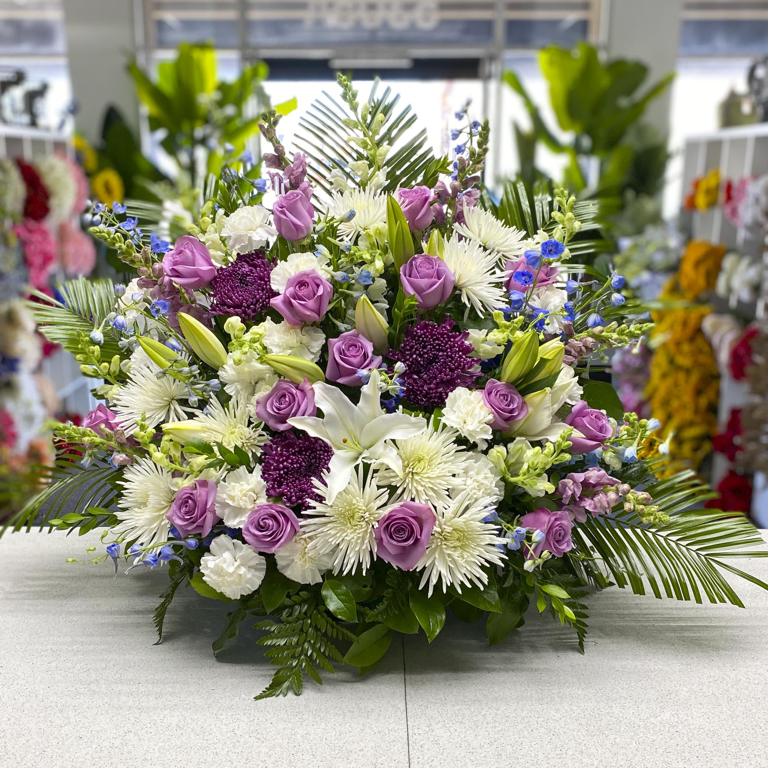 Sympathy Purple By Wholesale Flowers