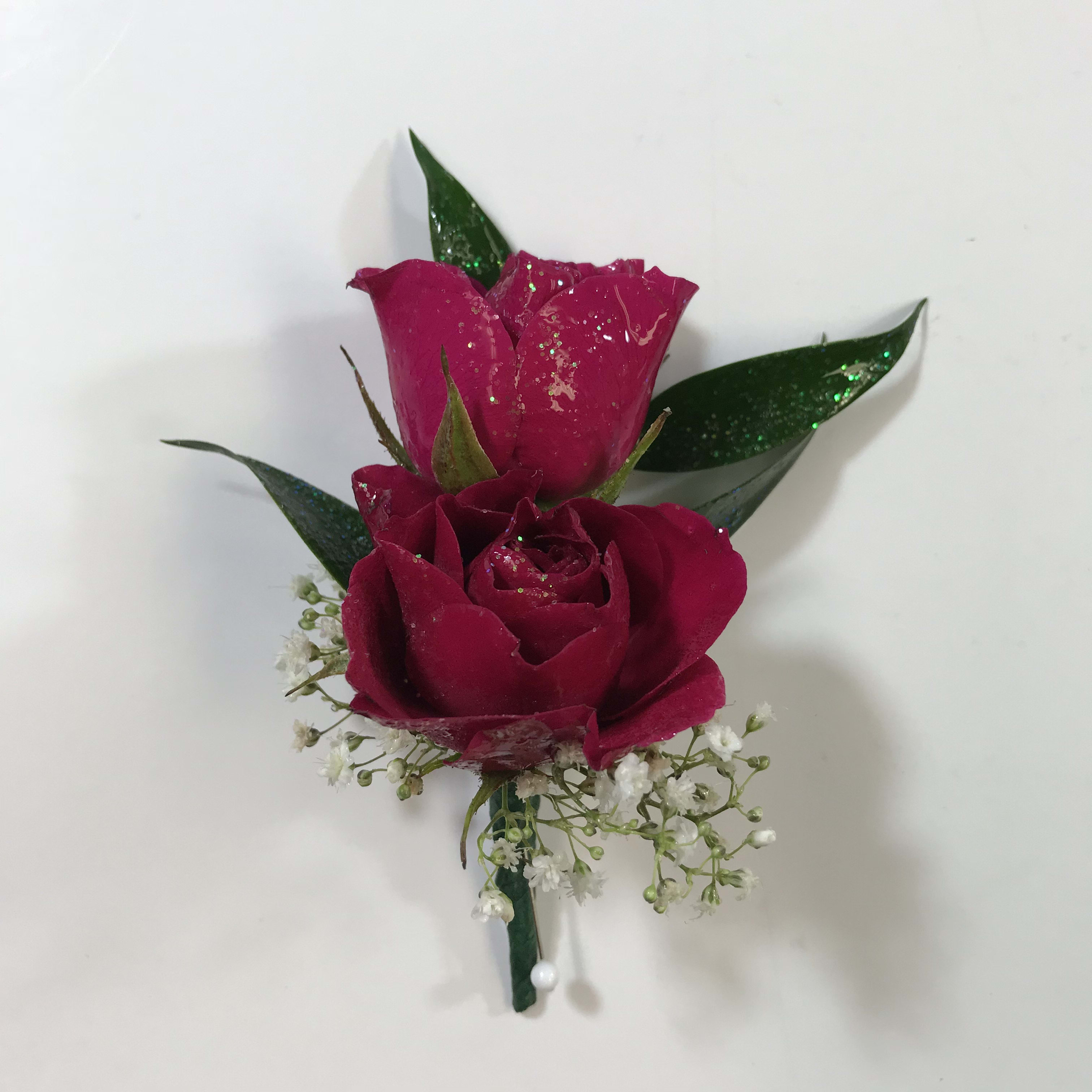 1 Fuschia Rose Boutonniere In Bensalem Pa Flower Girl Florist