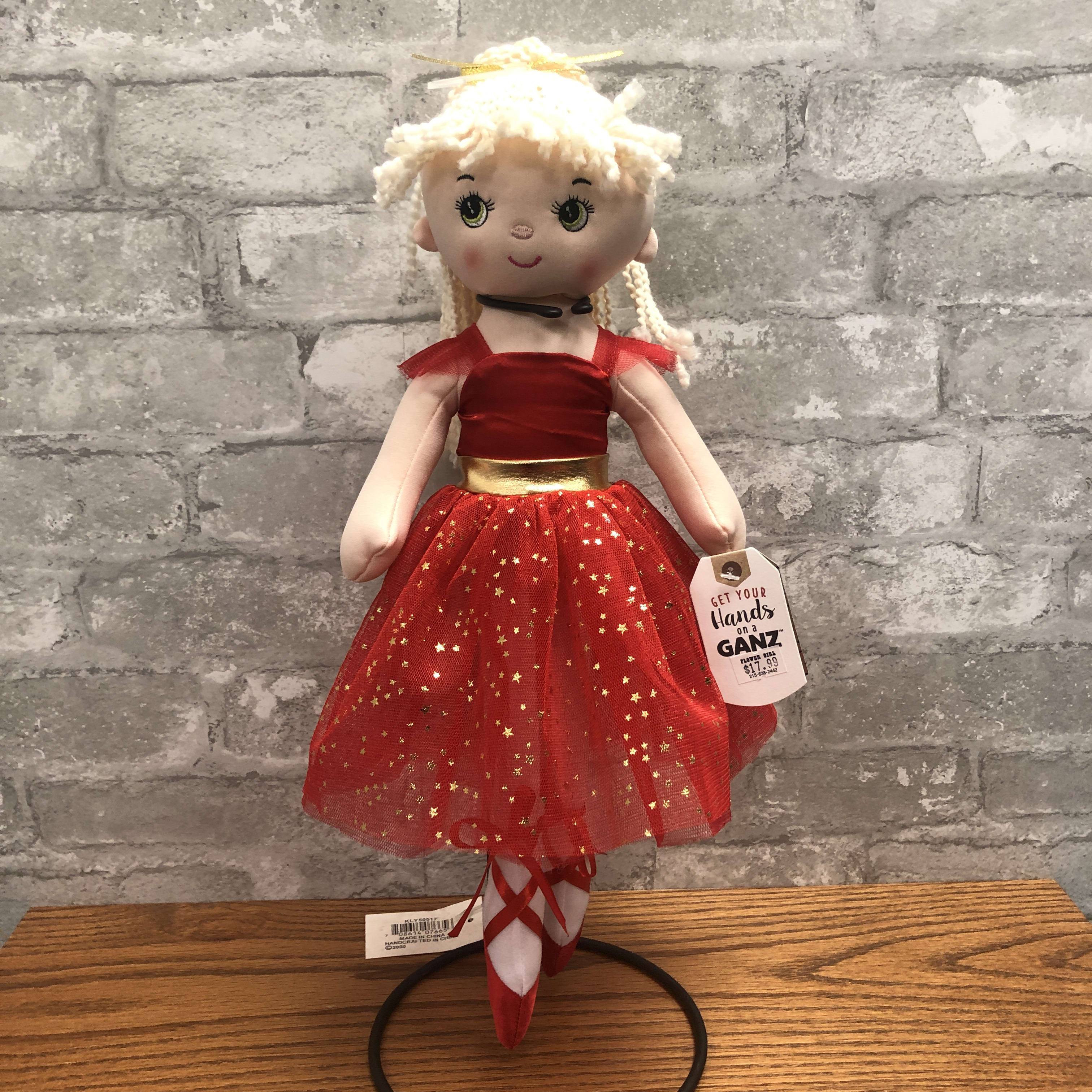 Ballerina Doll with red dress in Bensalem, PA | Flower Girl Florist