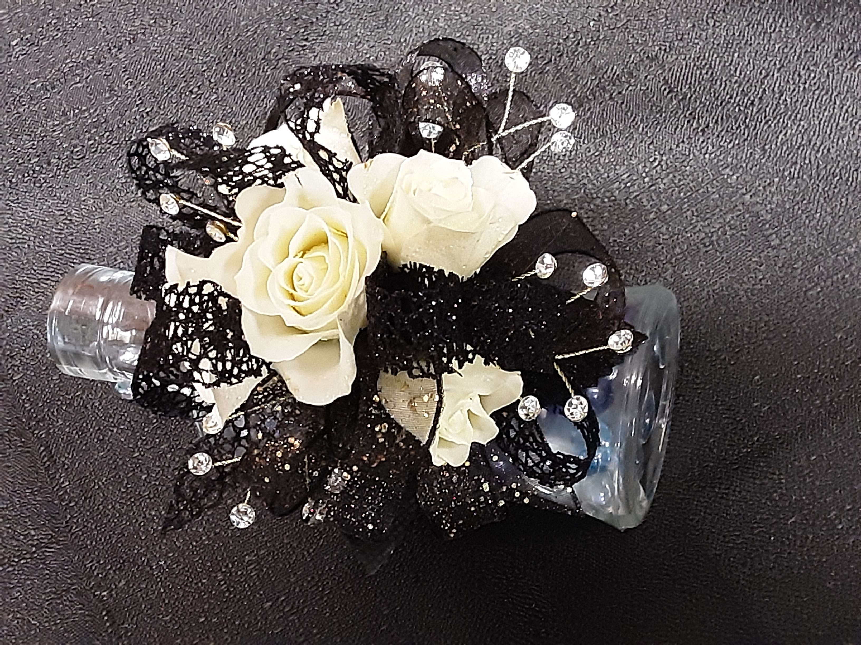 White Black Corsage In St George Ut The Flower Market