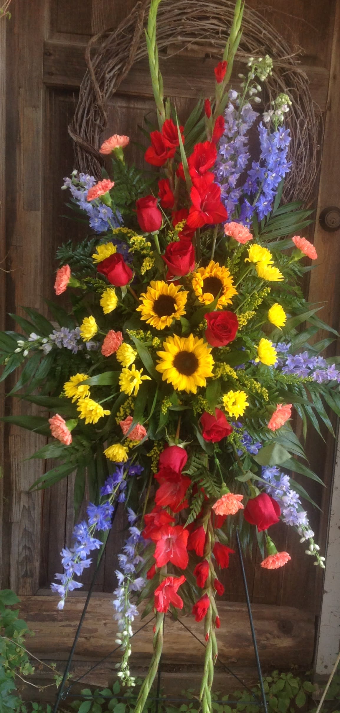 Array of Color Standing Easel in Lake Worth, TX | Lake Worth Florist