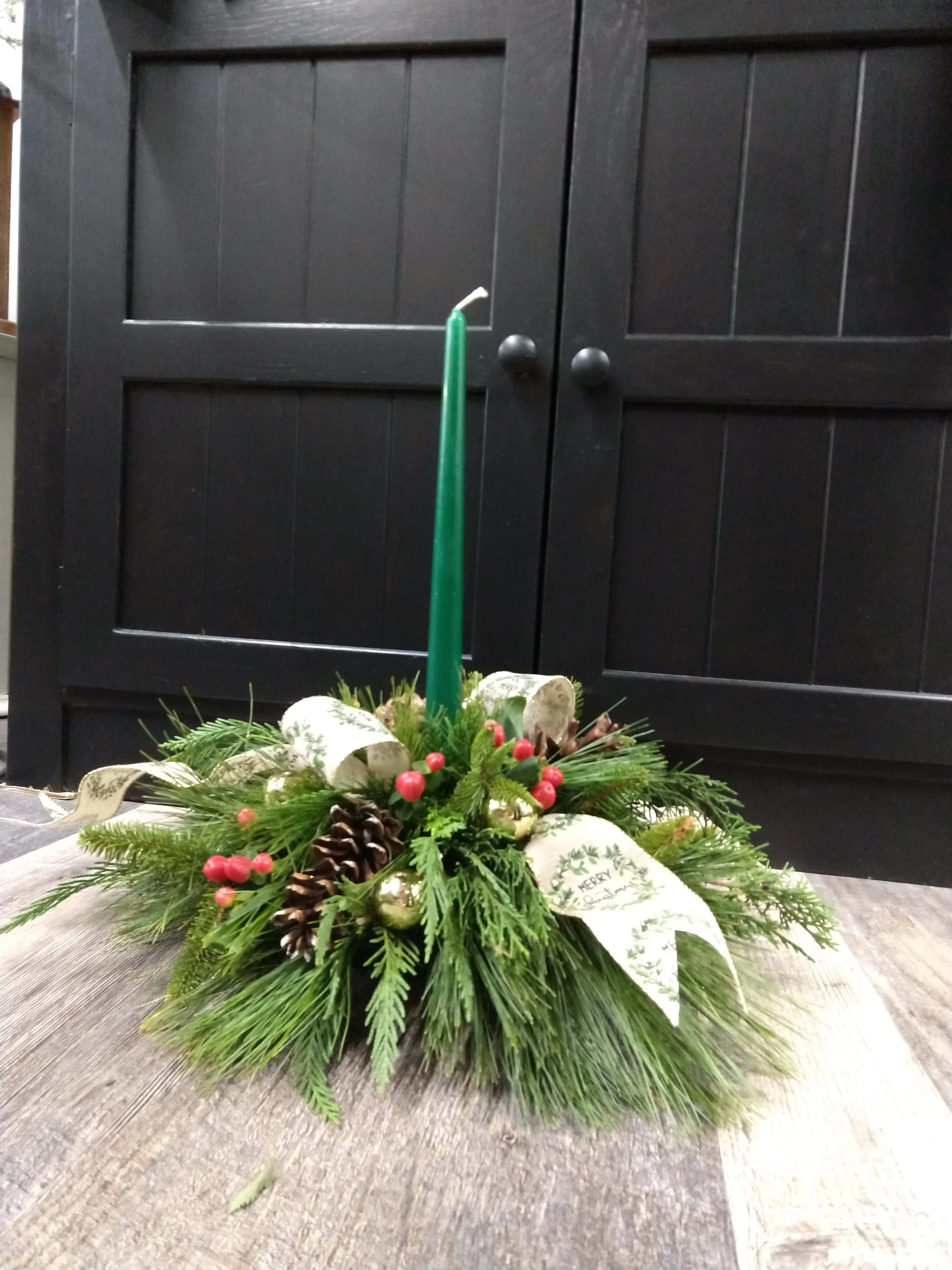 Country Christmas Centerpiece by Dale Floral and Gifts