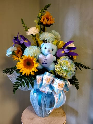 baby boy flower delivery