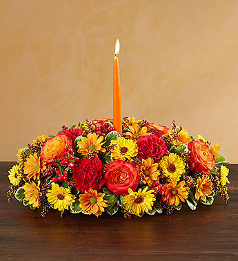 Autumn Wishes Centerpiece Autumn Wishes Centerpiece - Send your warmest wishes to the people you love with our colorful autumn centerpiece.