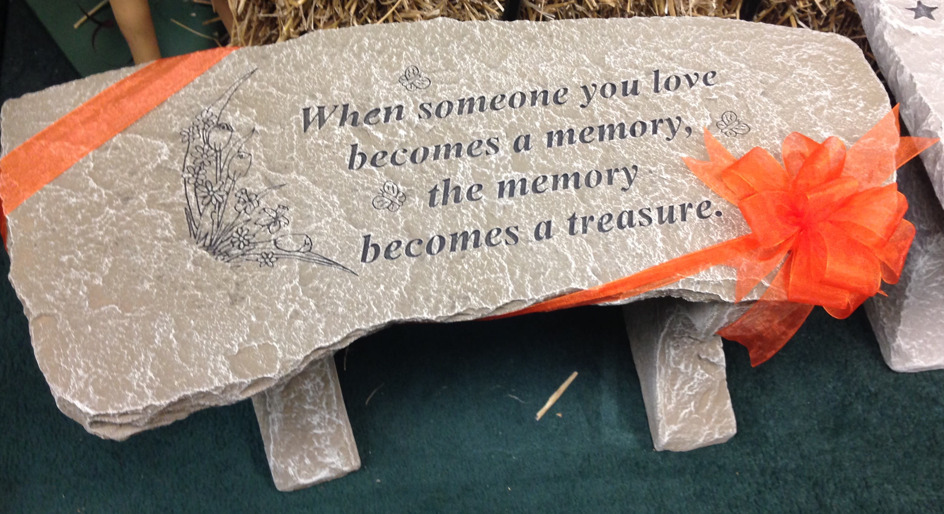 Insiprational Bench in Mascoutah, IL | Flowers, Balloons, Etc