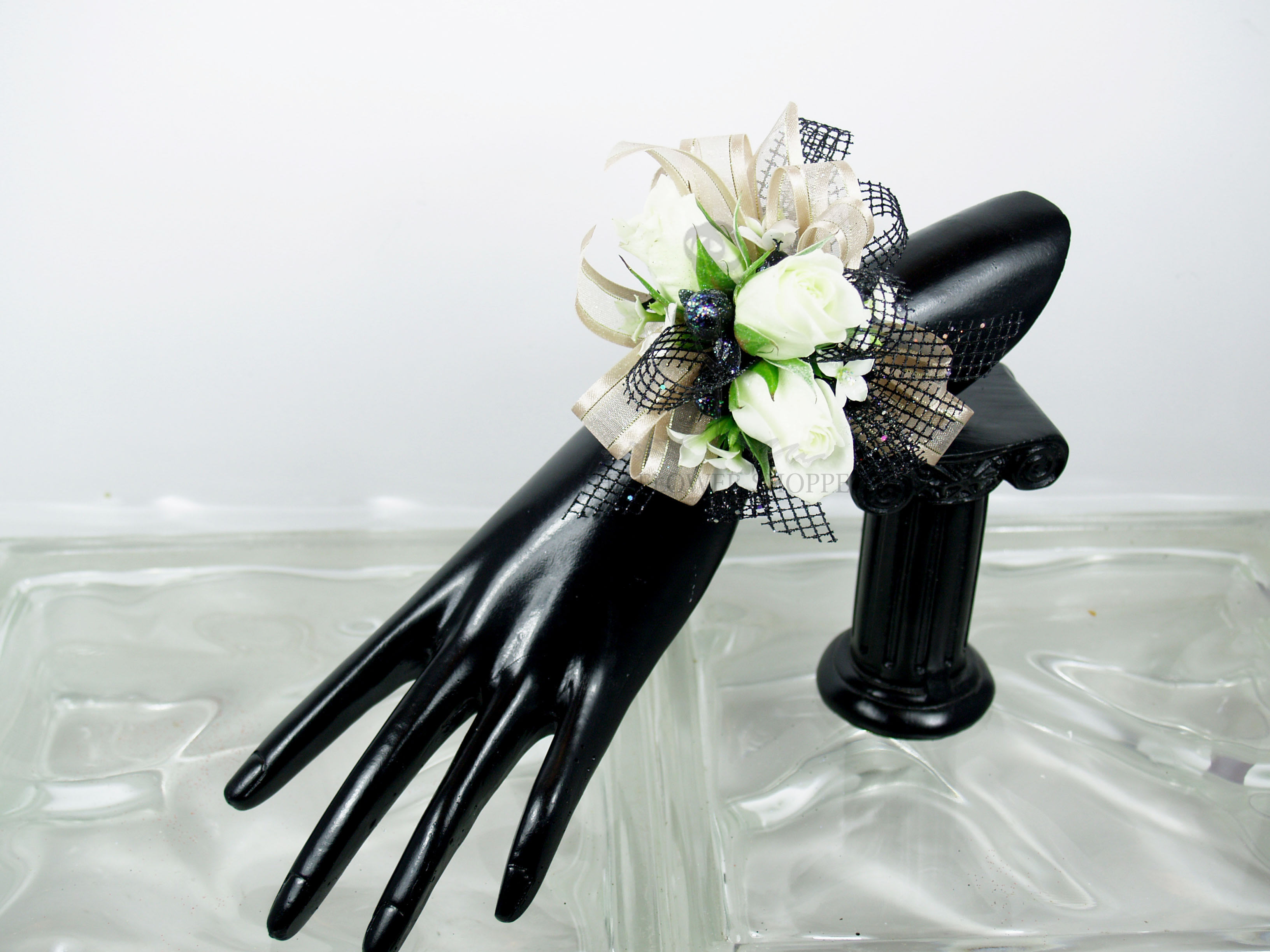 Black and white wrist sale corsages for prom