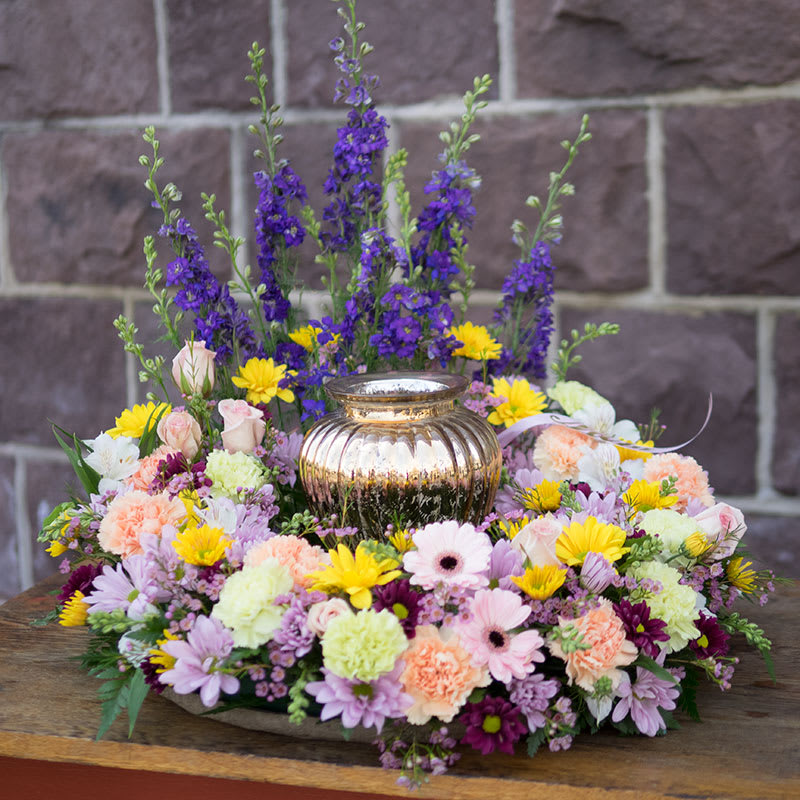 Wreath for a cremation service in Bristol, PA Bristol Florists