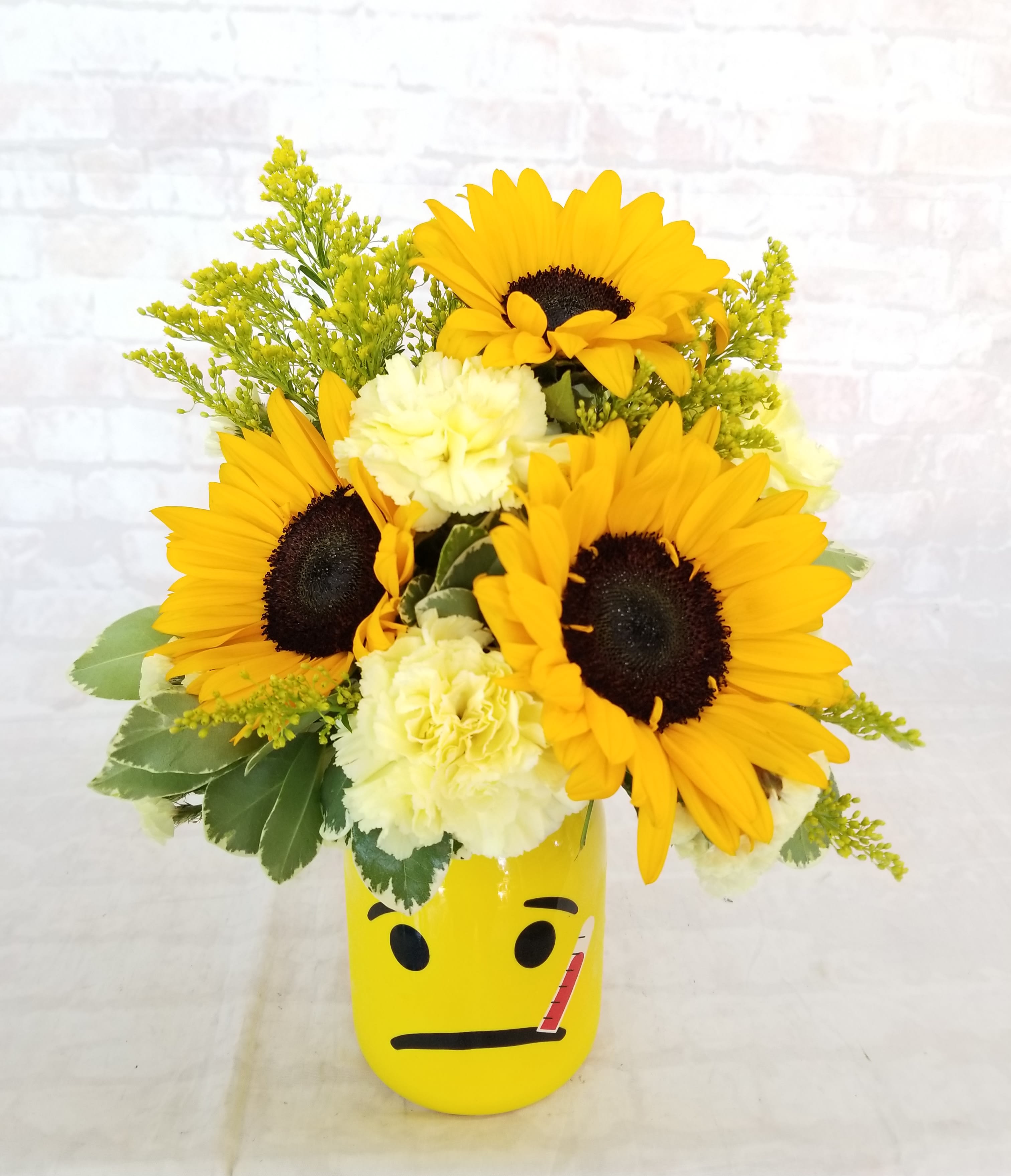Get Well Soon Emoji Jar By Strelitzia Flower Company