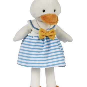 Maison Chic Dee Dee The Dressed Duck  - The perfect soft little duck to put a smile on anyone's face! 