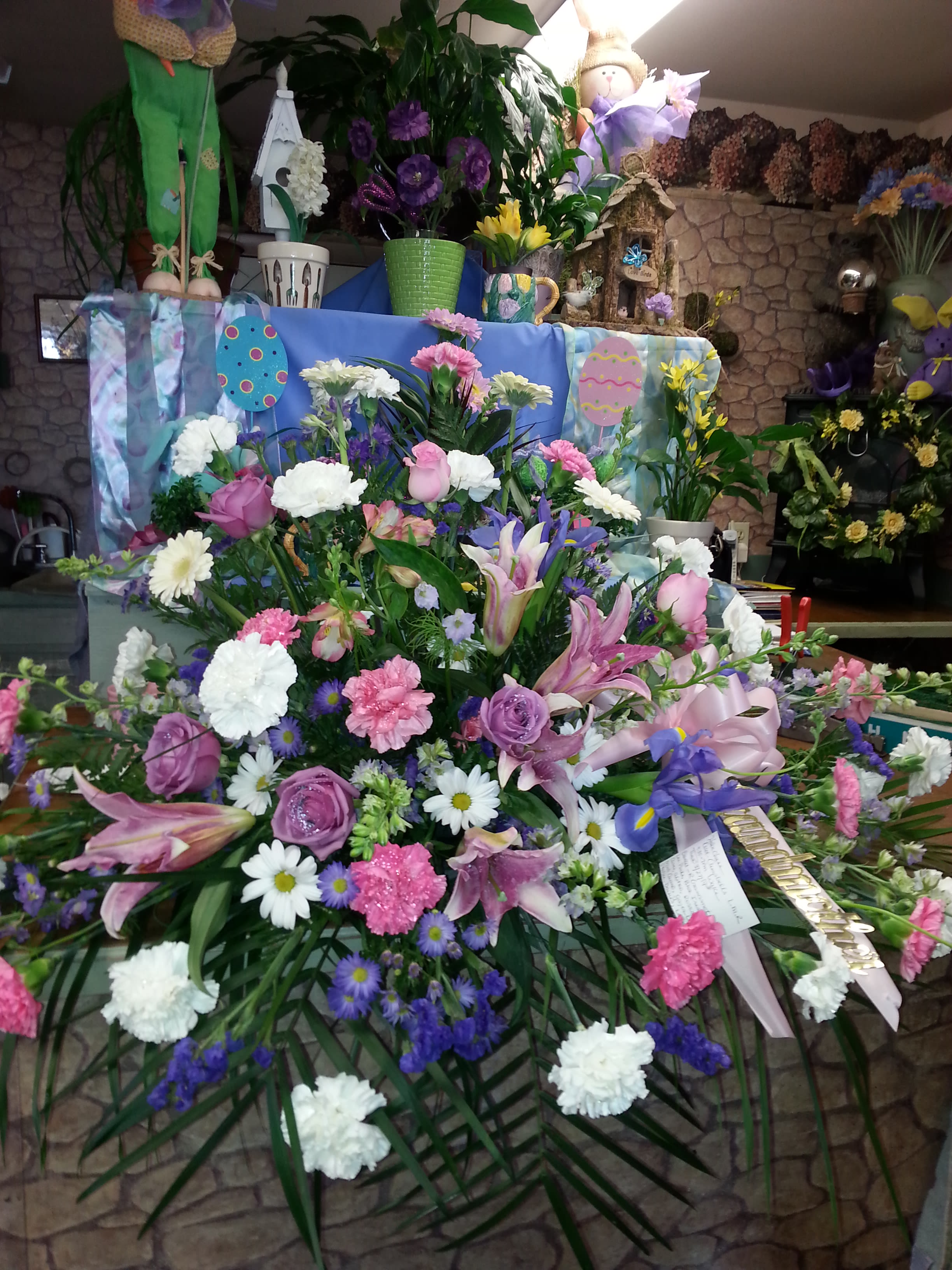 Sympathy Casket/Blanket Cover in Beverly, MA Carroll's Florist