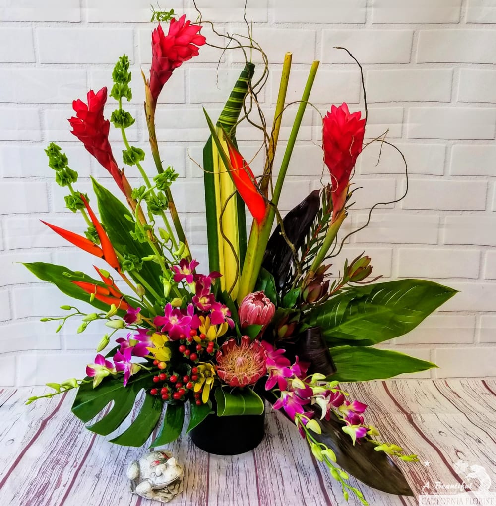 Tropic Thunder - tropical arrangement from ABC Florist ...