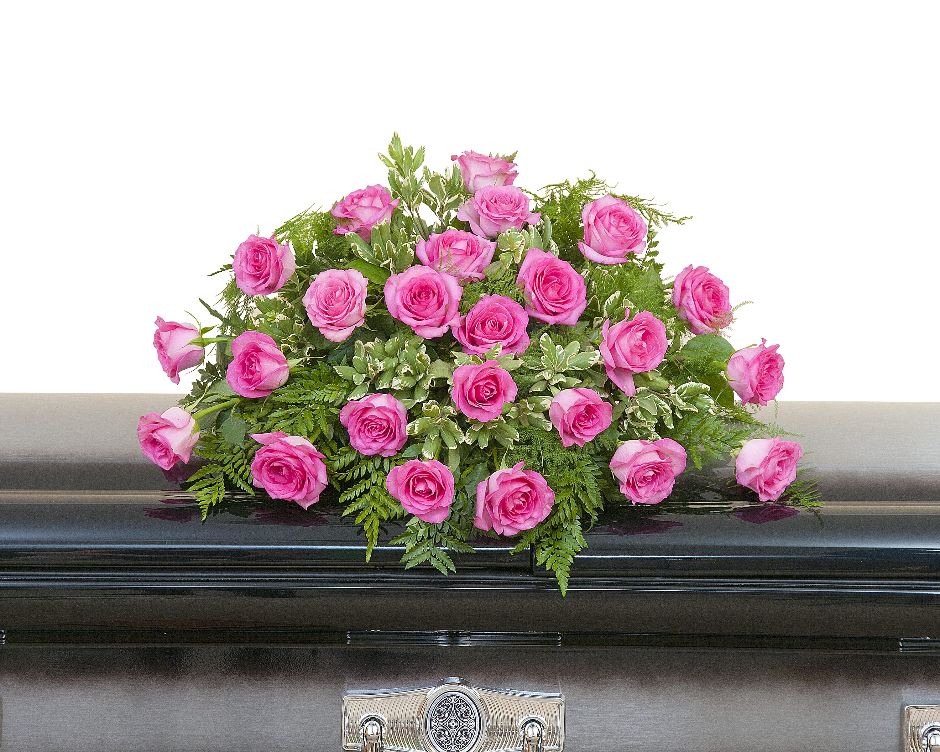 Pink Rose Casket Spray TMF721 in Glendale, AZ The Tulip Tree, Inc.