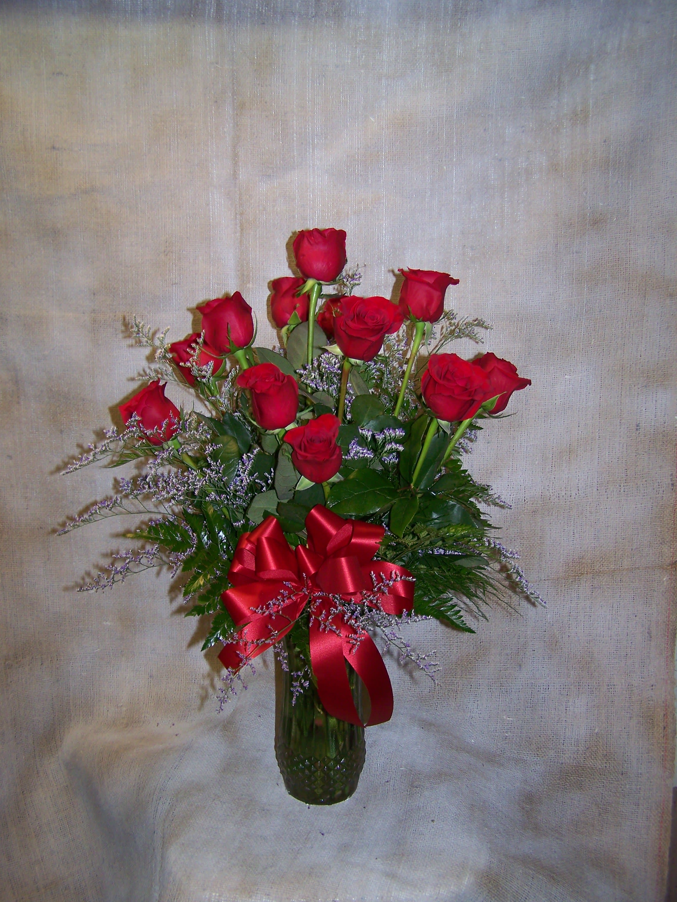 Dozen Red Roses Arranged In Bellevue Ne Bellevue Florist