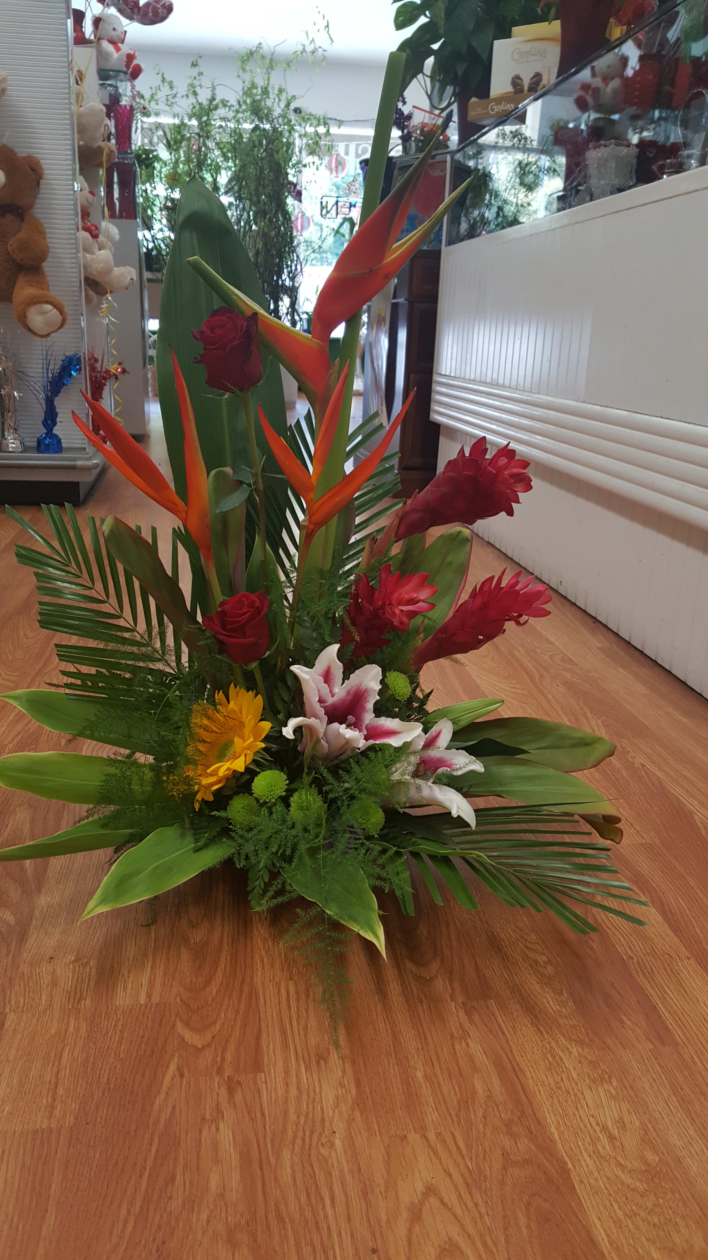 Tropical Flower Mix In Santa Rosa Ca Bevess Floral
