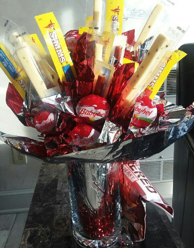 Meat and cheese bouquet by Claire's Garden