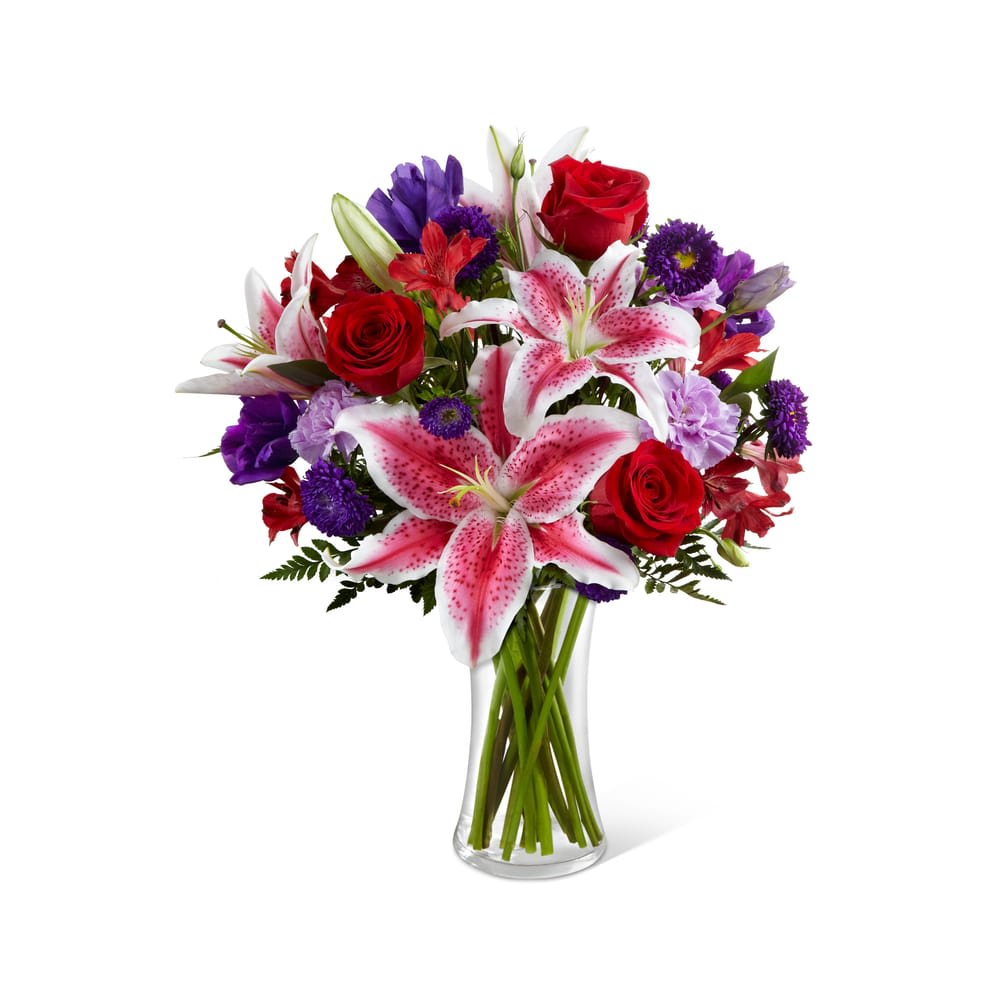 Stargazer Lilies - Large vase arrangement of beautiful stargazer lilies.