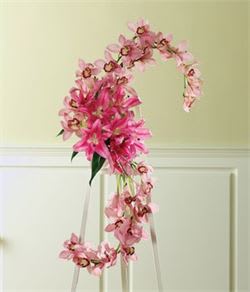 PINK ORCHID SEAHORSE STANDING EASEL - PINK ORCHID SEAHORSE STANDING EASEL 