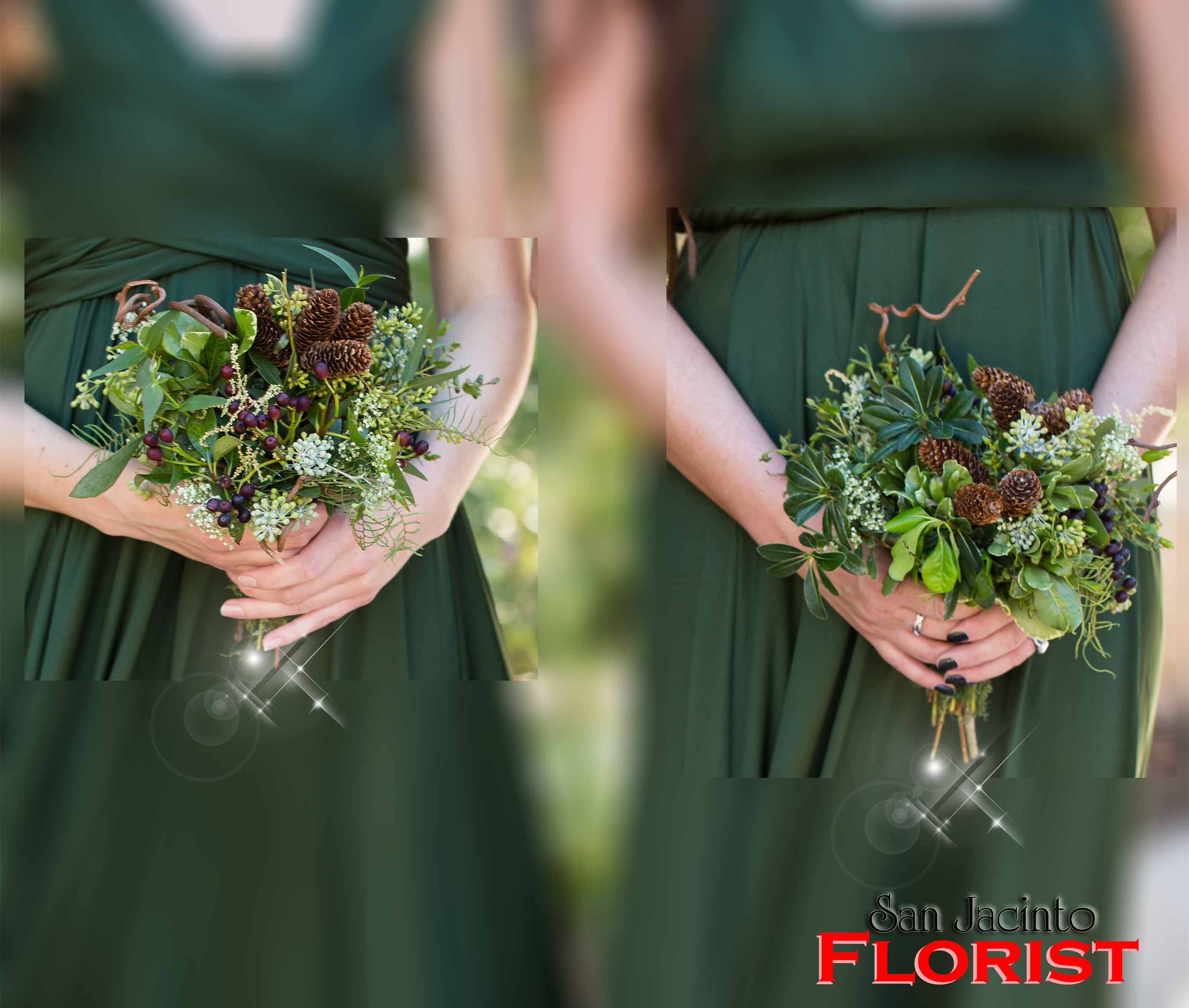 wedding - just greens