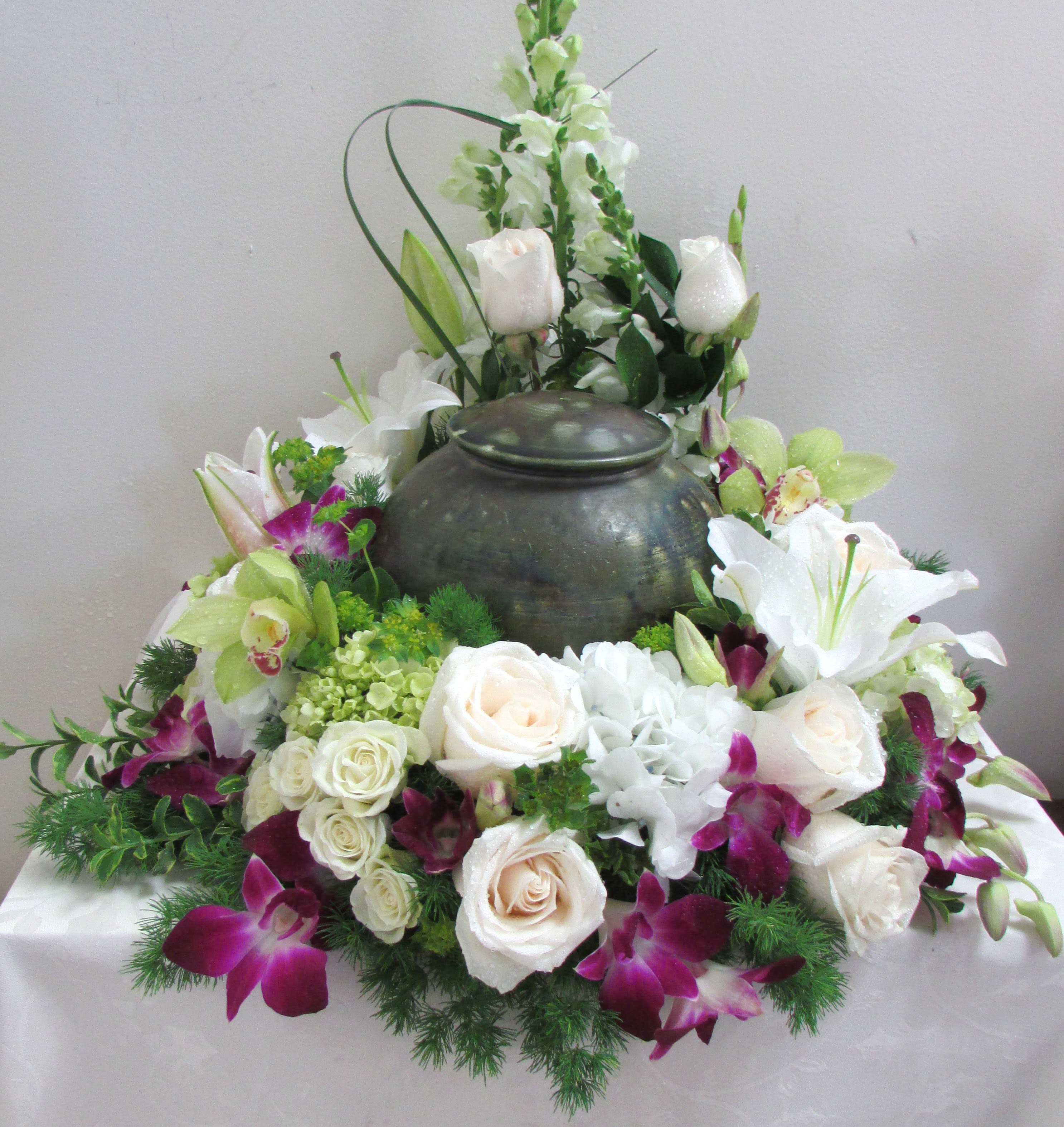 Urn Arrangement in Laguna Niguel, CA Crown Valley Florist