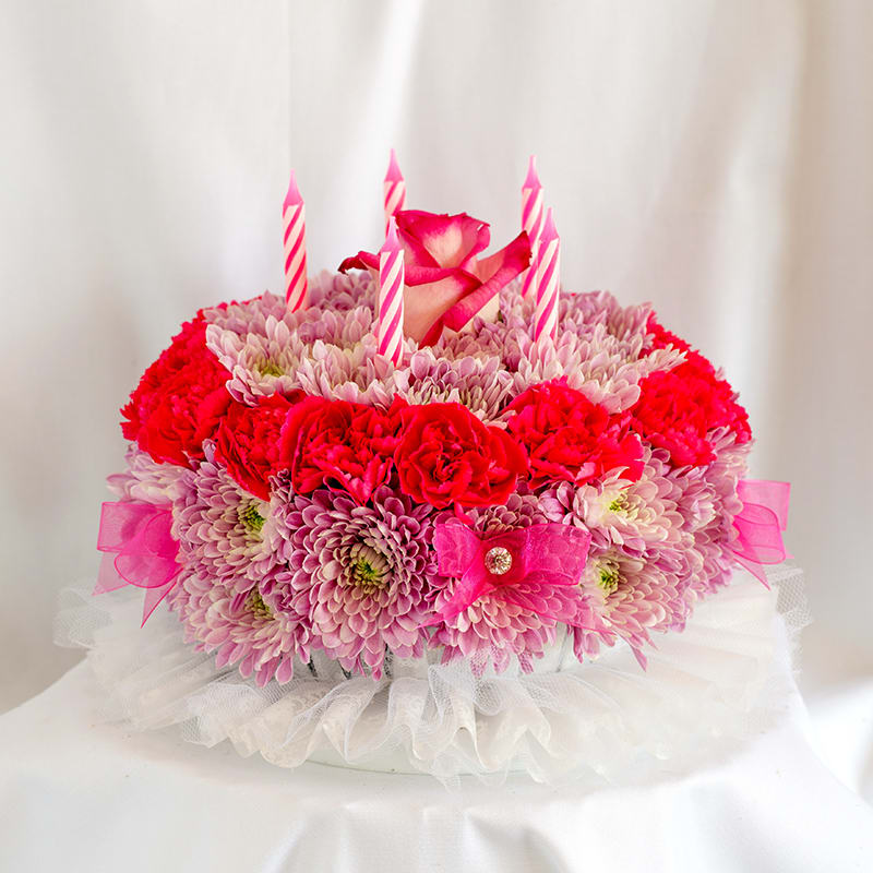 Special cake for you - A beautiful cake made by flowers will be amazed by the recipient... They will remember this for a long time.
