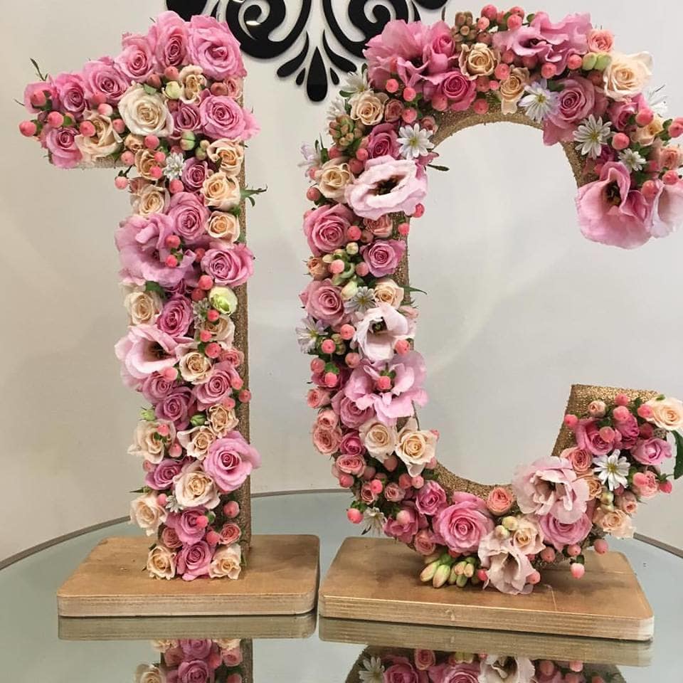 Large Floral Letter Customized Flower Letters By Laazati By Laazati Flowers