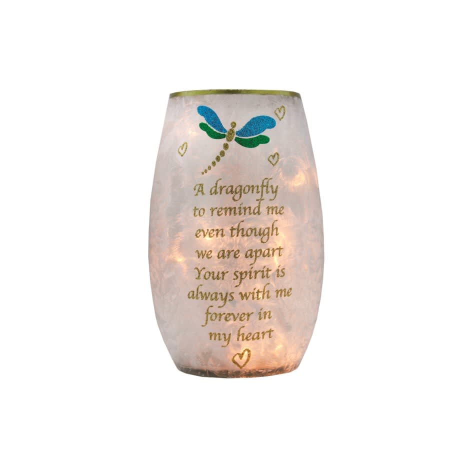 Download Small Dragonfly Crackle Glass Memory Lamp In Ludlow Ma Heavenly Inspirations Flowers Gifts