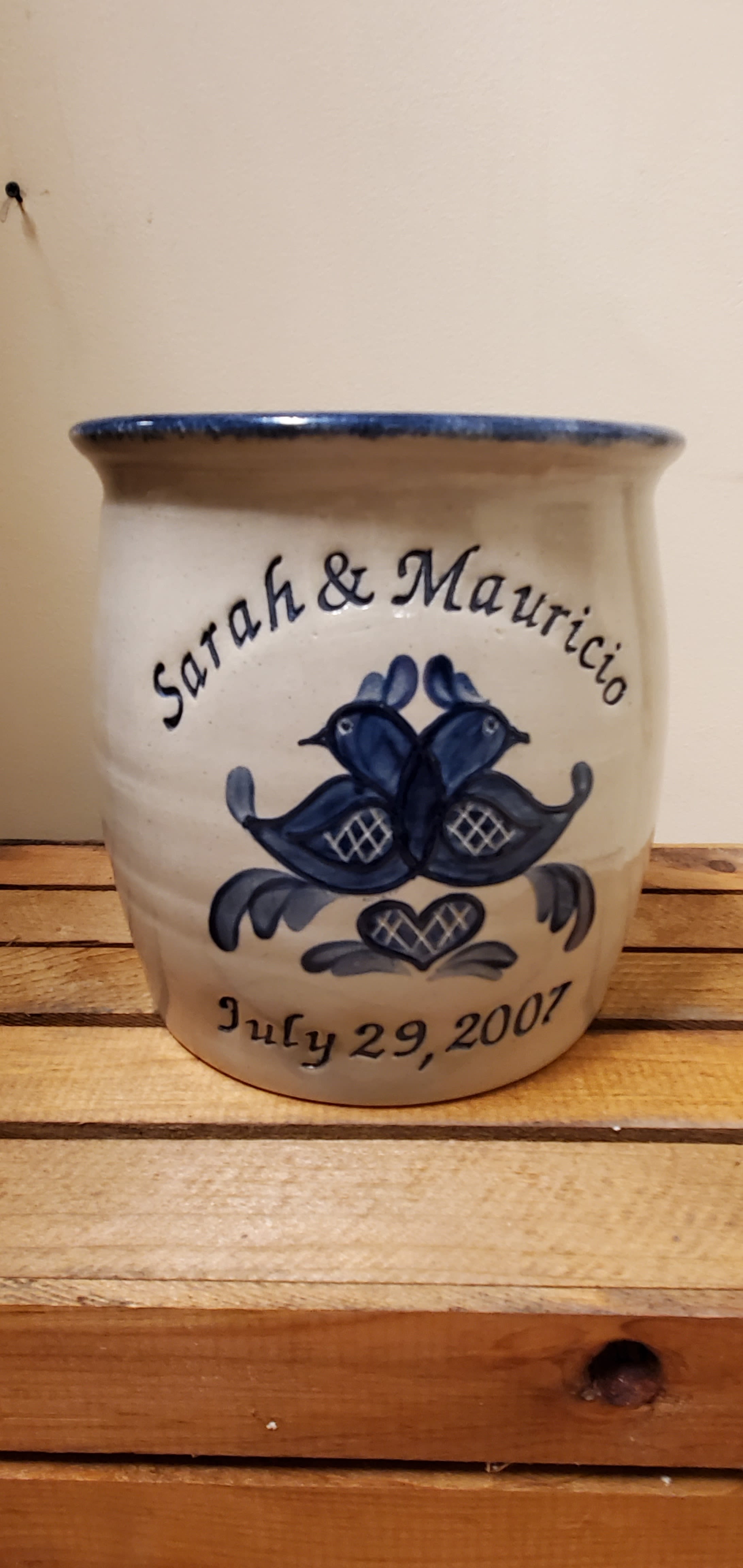 Gallon Wedding Crock - Great Wedding Gift for friends or family