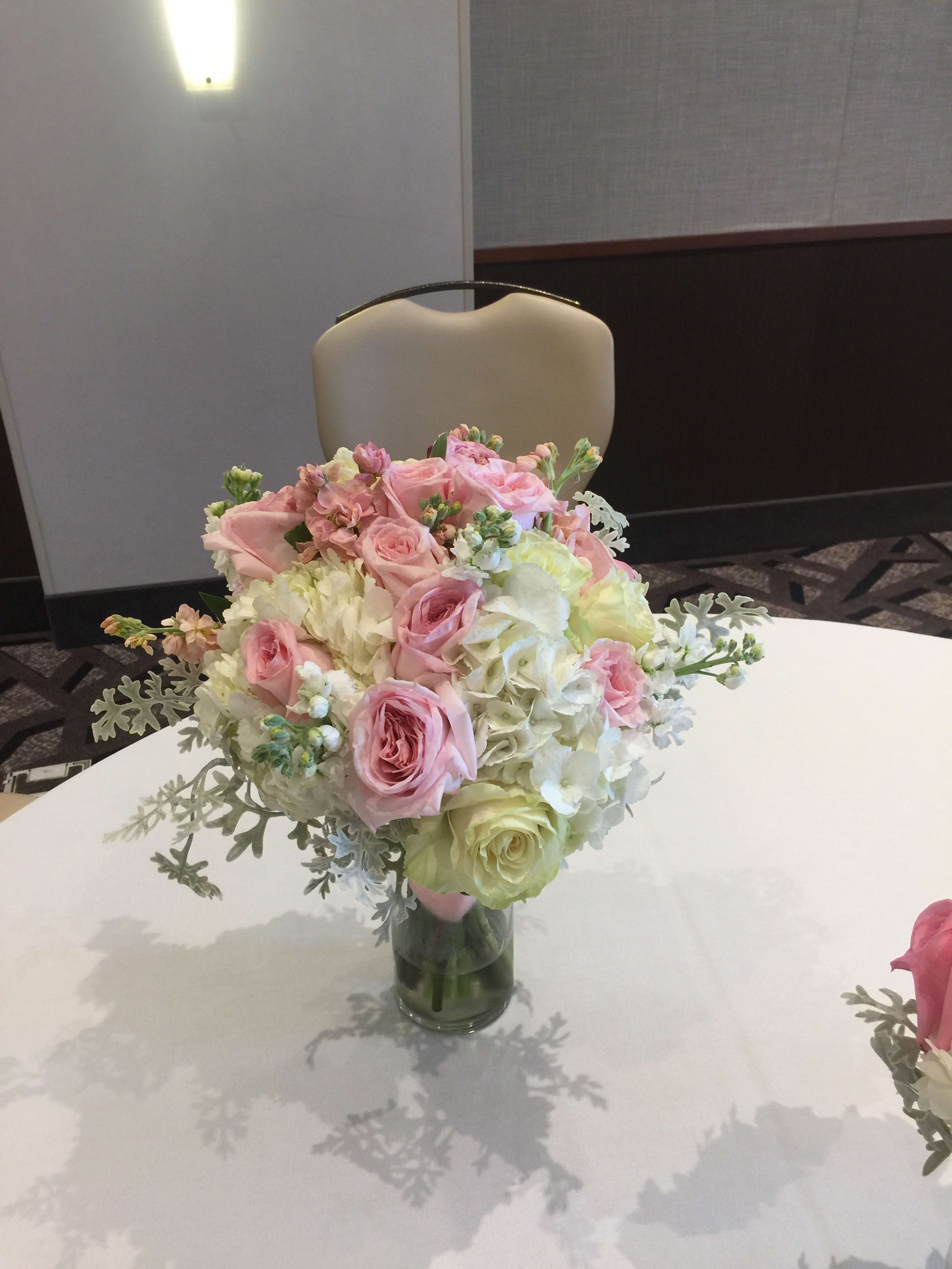 Bridal Bouquet Roses Hydrangea Stock Peonies By Erica S Blooming Inspirations Milwaukee