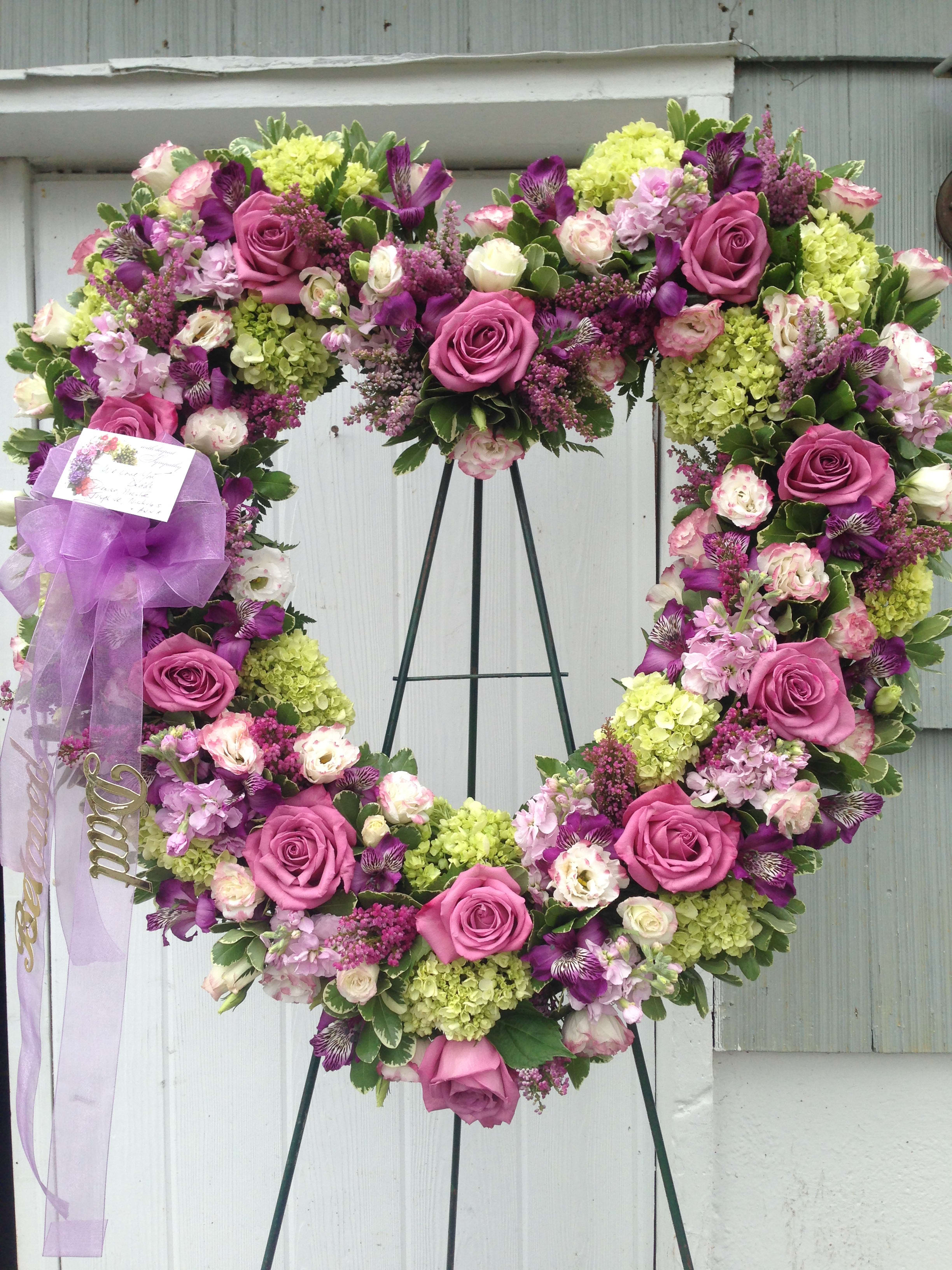 Purple & Green Open Heart Purple & Green Open Heart